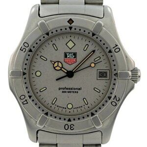 Tag Heuer 37mm Men's Professional 2000 Series Grey Dial Watch! Ref: 962.206 F-2!
